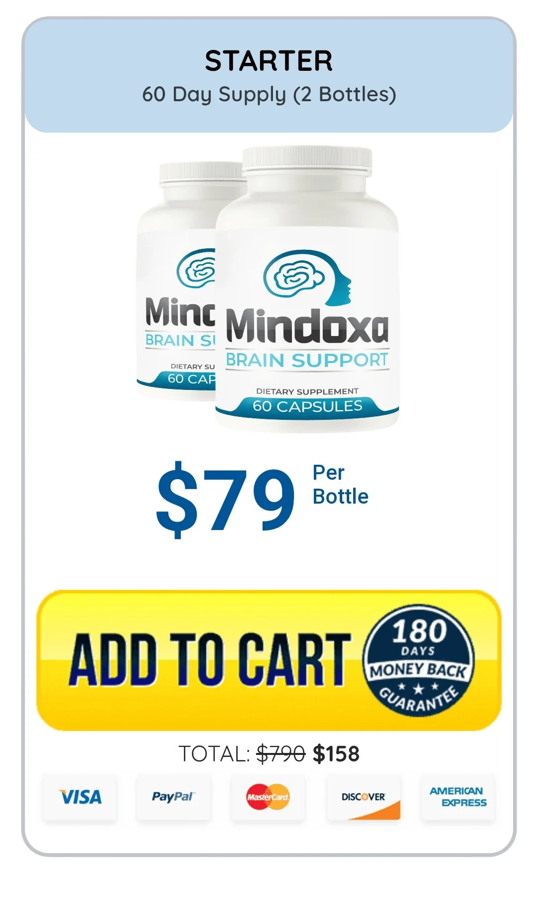 Mindoxa™ 2 bottles pricing